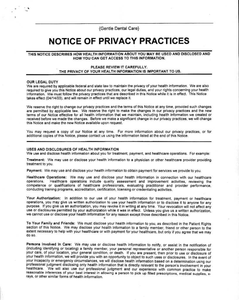 notice-of-privacy-practices-gentle-dental-care-llc
