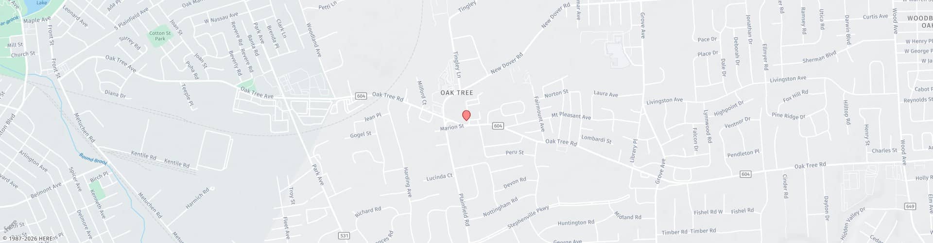 Location Map: 2060 Oak Tree Road Edison, NJ 08820