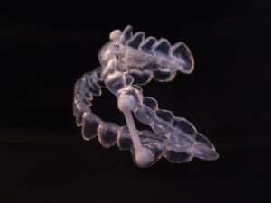 Small sleep apnea appliance that could act as a potential alternative to a CPAP machine.